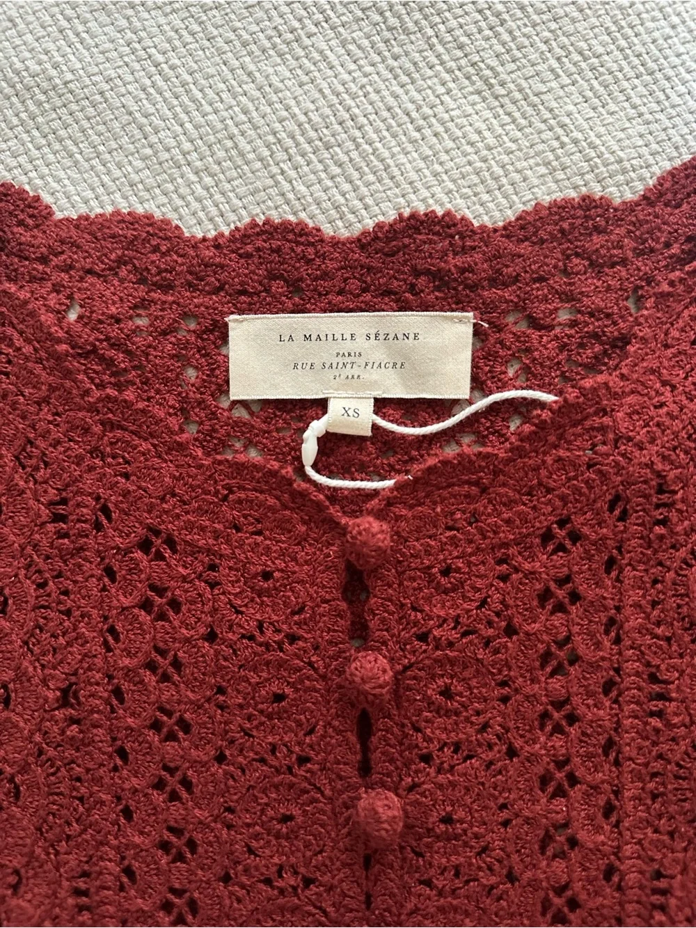 Rare! Discontinued! Sezane NOELIE CARDIGAN - Picture 6 of 12